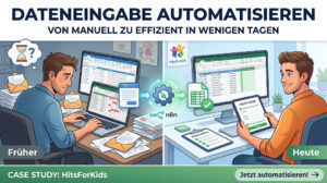 Von 3 Stunden Abendarbeit zu null: Wie HitsForKids manuelle Dateneingabe automatisierte